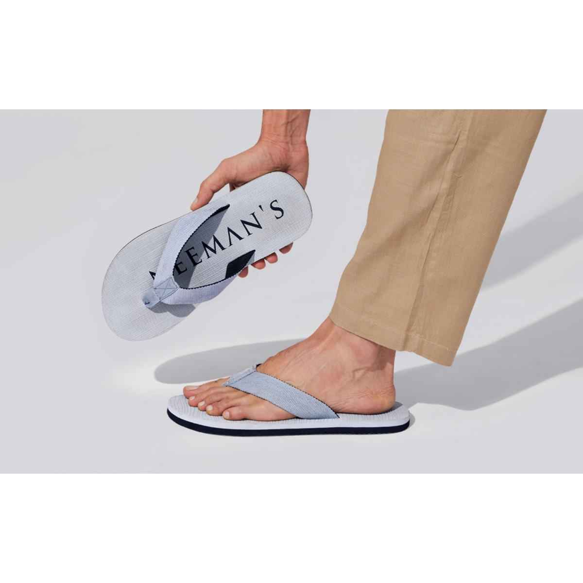 Neeman's Men's The Humble Flips | Black & Grey - UK 8