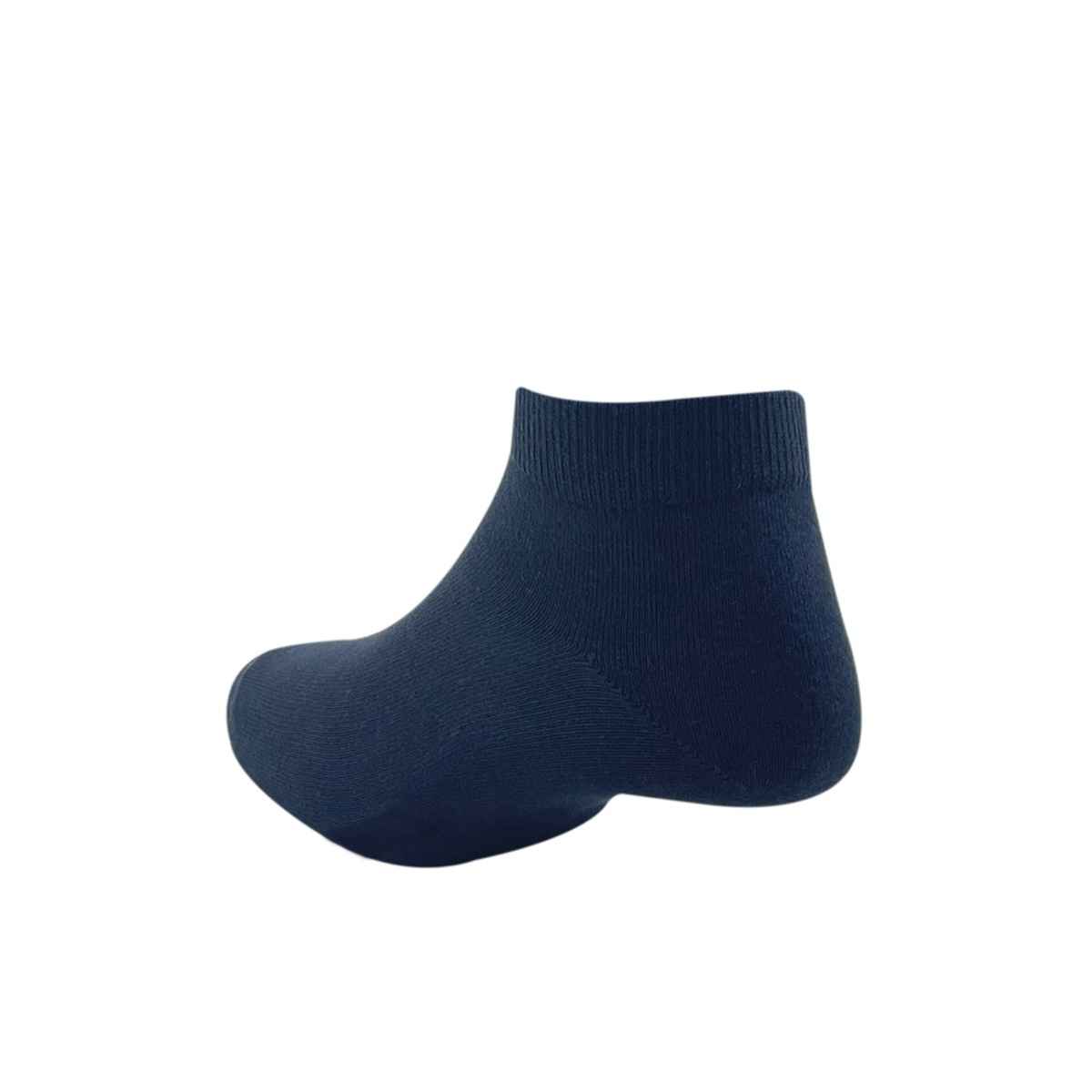 Peter England Men's Solid Cotton Ankle Socks | Navy - Free Size