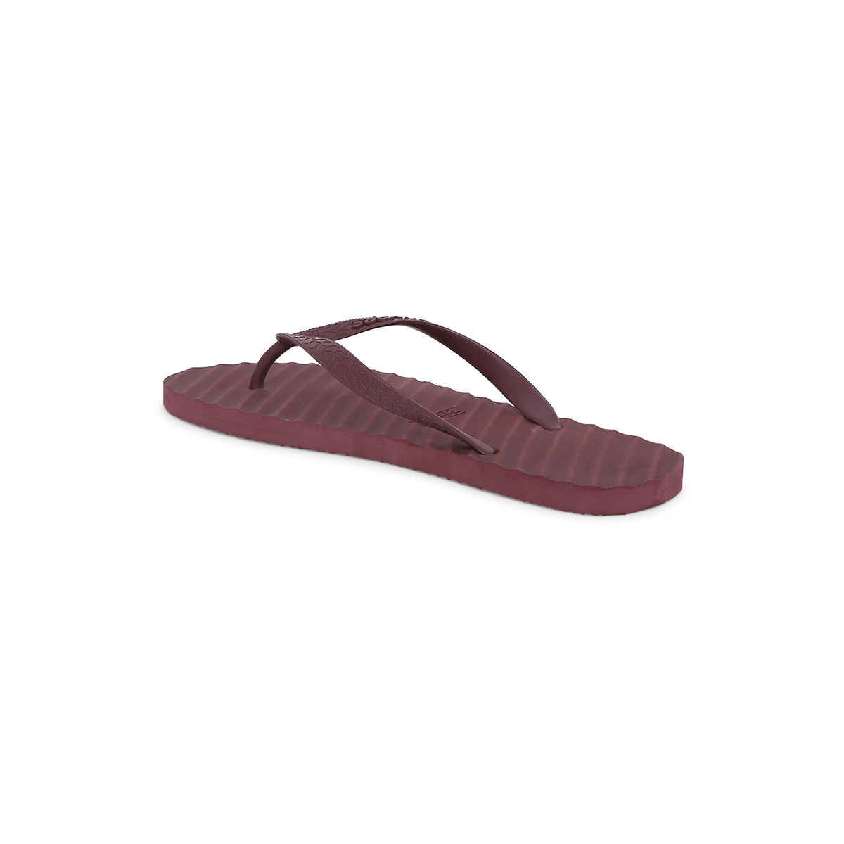 Chupps Women's Banana Leaf Monocrome Red Flipflop - UK 5