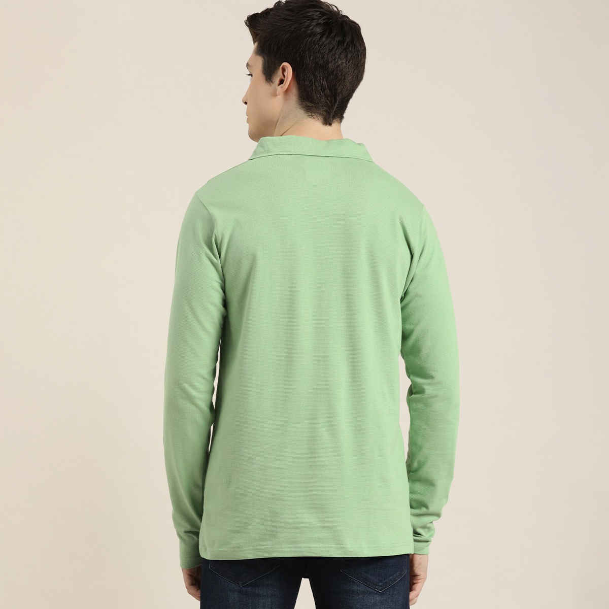 Dillinger Men's Long Sleeve T-shirts | DLPOL002PGRN | Pista Green - 2XL
