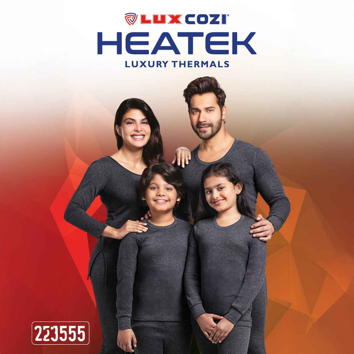 Lux Cozi Women's Heatek Premium Ultra Soft Stylish Warm Thermal Top | Black Melange - 85