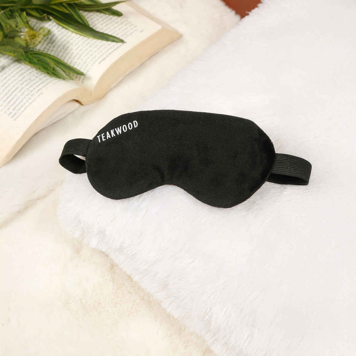 Teakwood Leathers Unisex Adjustable Solid Eye Mask | Black