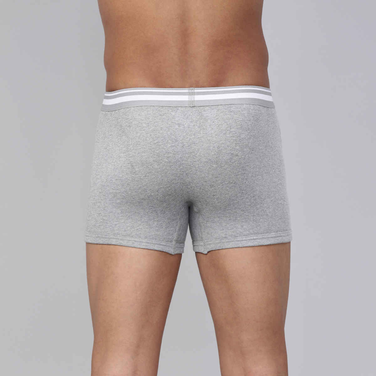 Levi's 003 Men's Comfort Trunk | Contoured Double Pouch | Pack of 2 | Lt. Grey Mel,Black | S