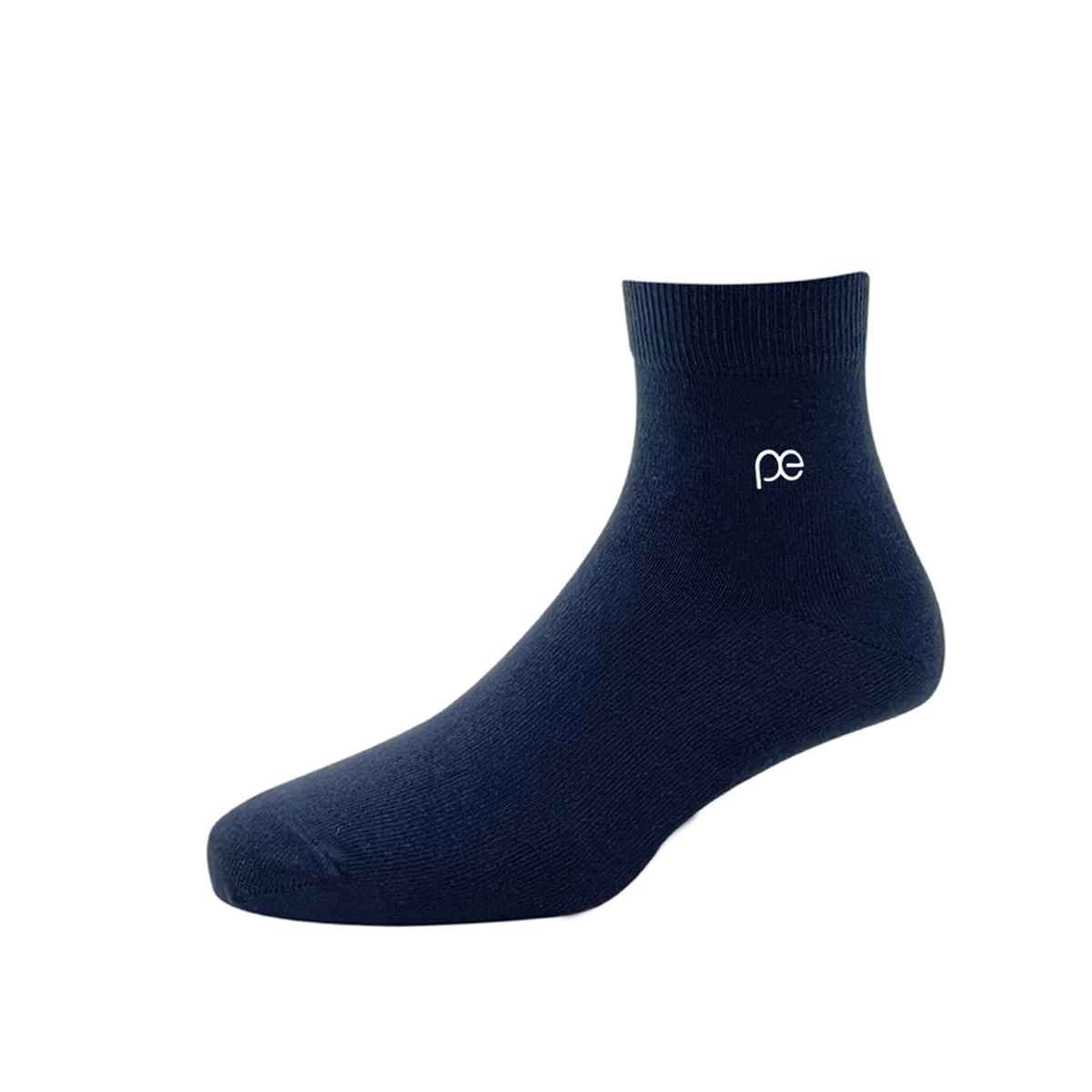 Peter England Men's Solid Cotton Socks | Navy - Free Size