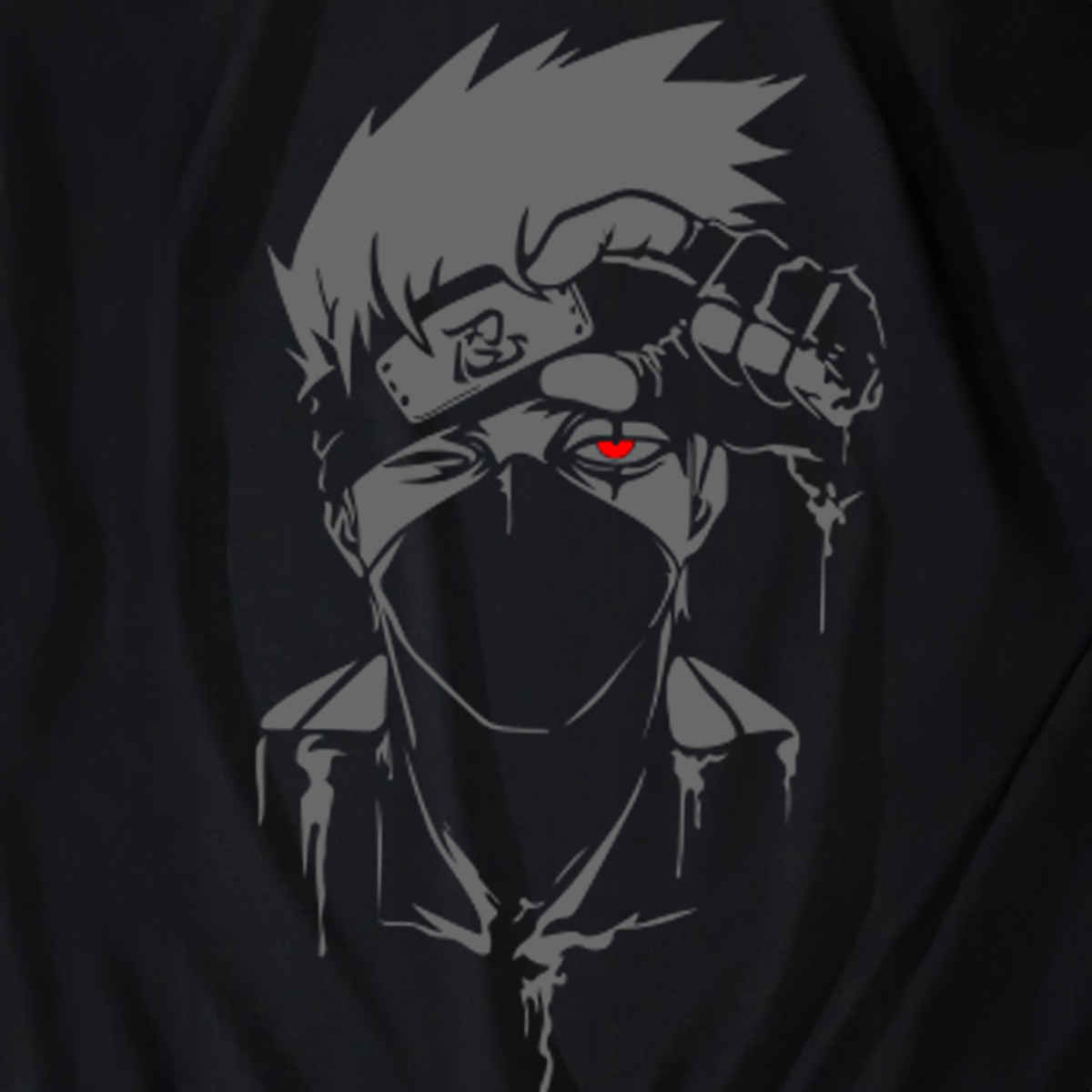 De Tees Men's Sweatshirt | Kakashi | Black - XL