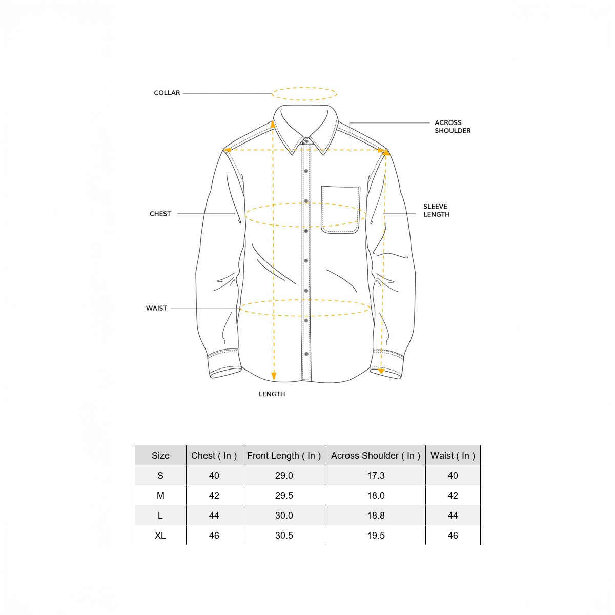 Highlander Men's Slim Fit Casual Shirt | White - M