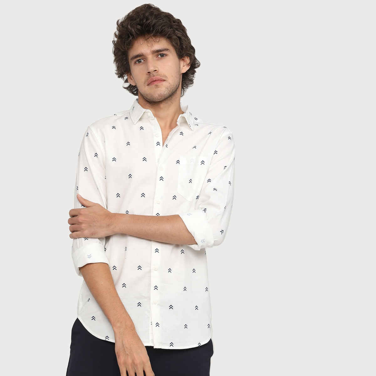 Ketch Men Slim Fit Printed Casual Shirt - Multicolor | M