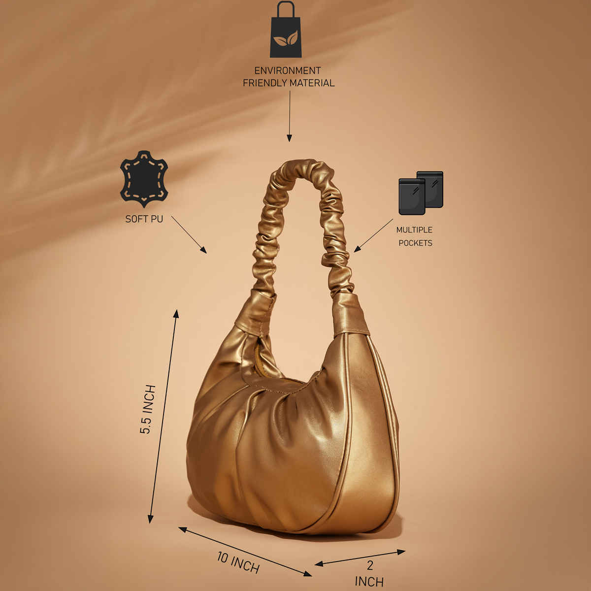 Fargo Women's Latest Stylish Sling Bag | Gold