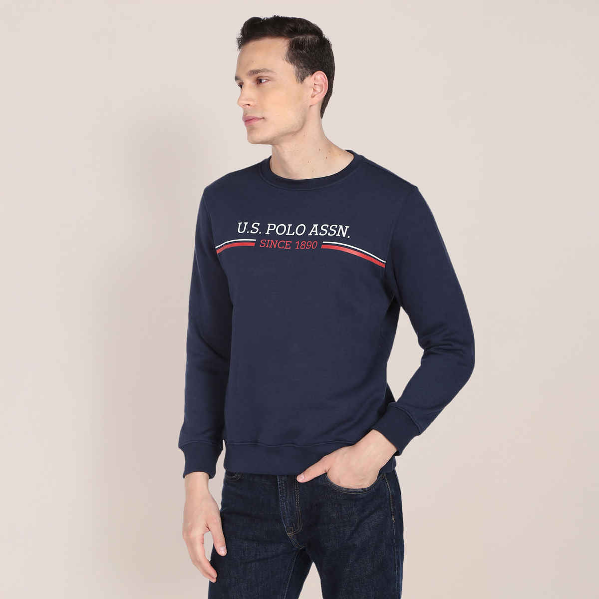 U.S. Polo Assn. Men's Sweatshirts | Blue - L