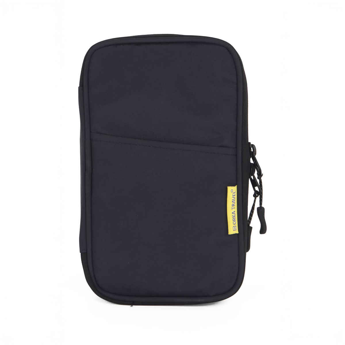 ORKA Unisex Solid Polyester Passport Holder | Navy Blue