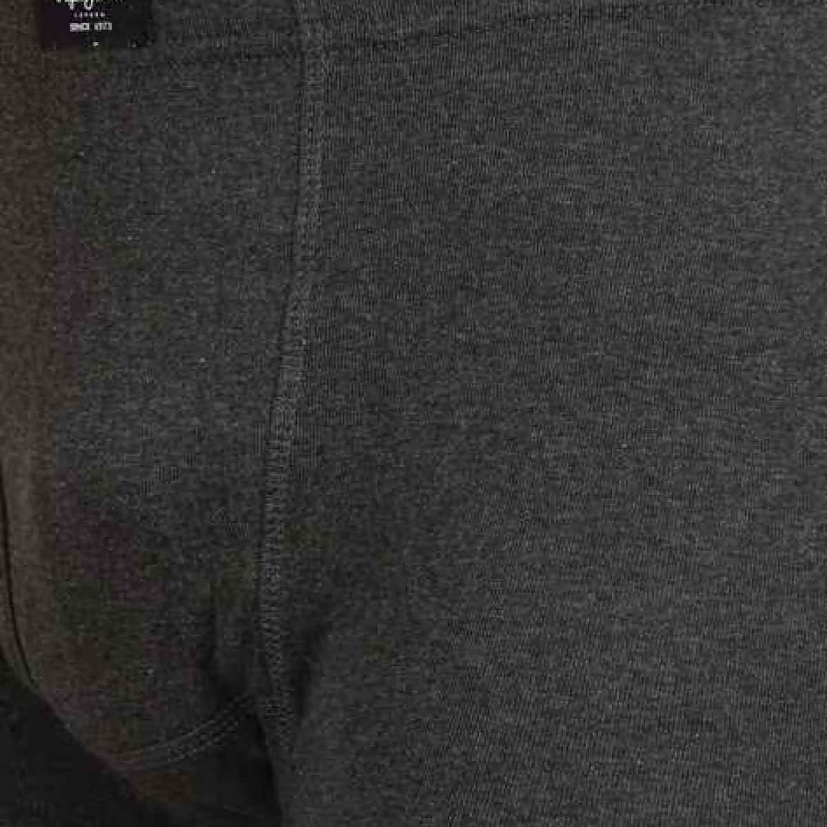 Pepe Jeans Mens Charcoal Melange 100% Cotton Solid Trunk - Pack of 2 (S) Comfort Fit, Soft Fabric