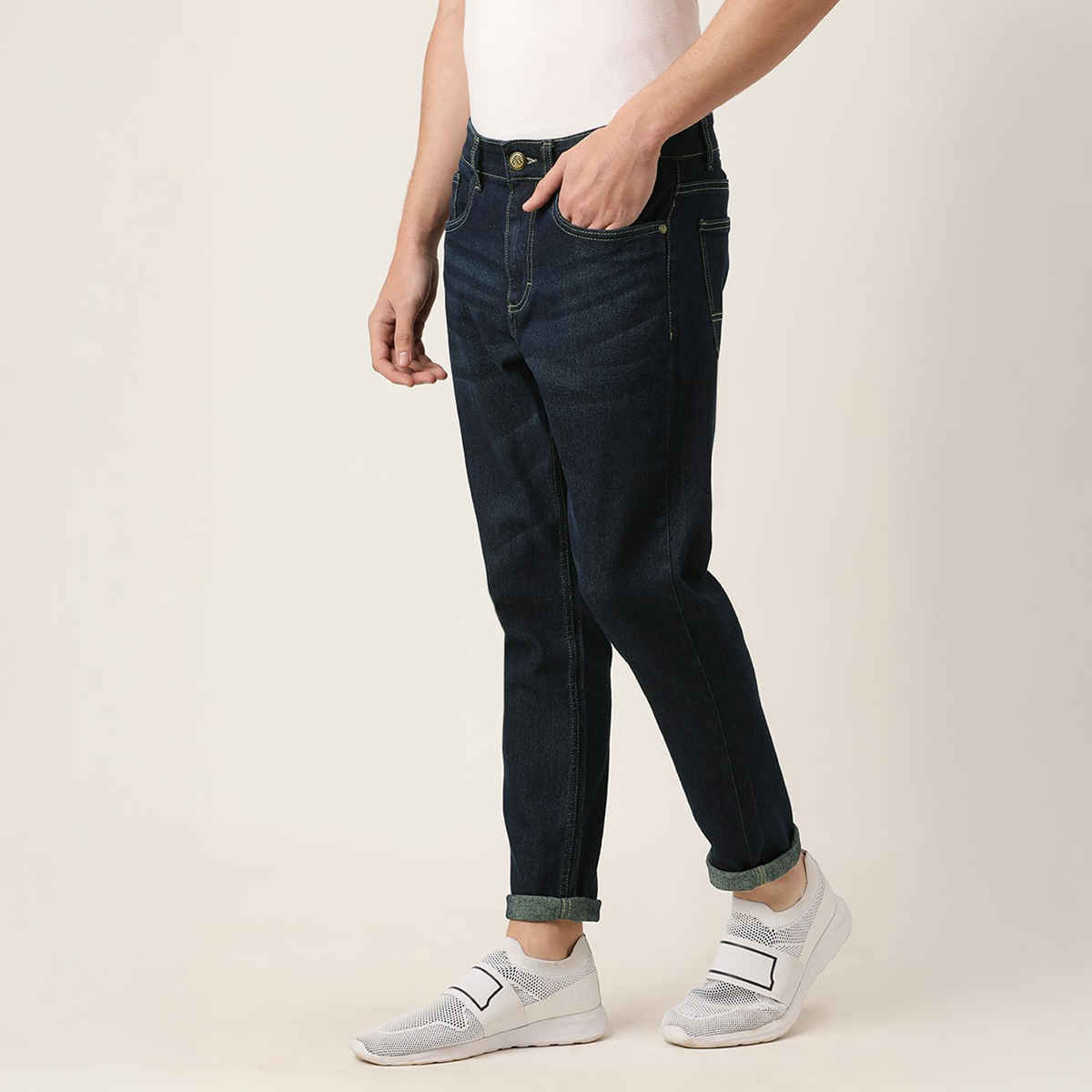 The Indian Garage Co Slim Fit Casual Jeans | Blue - 30