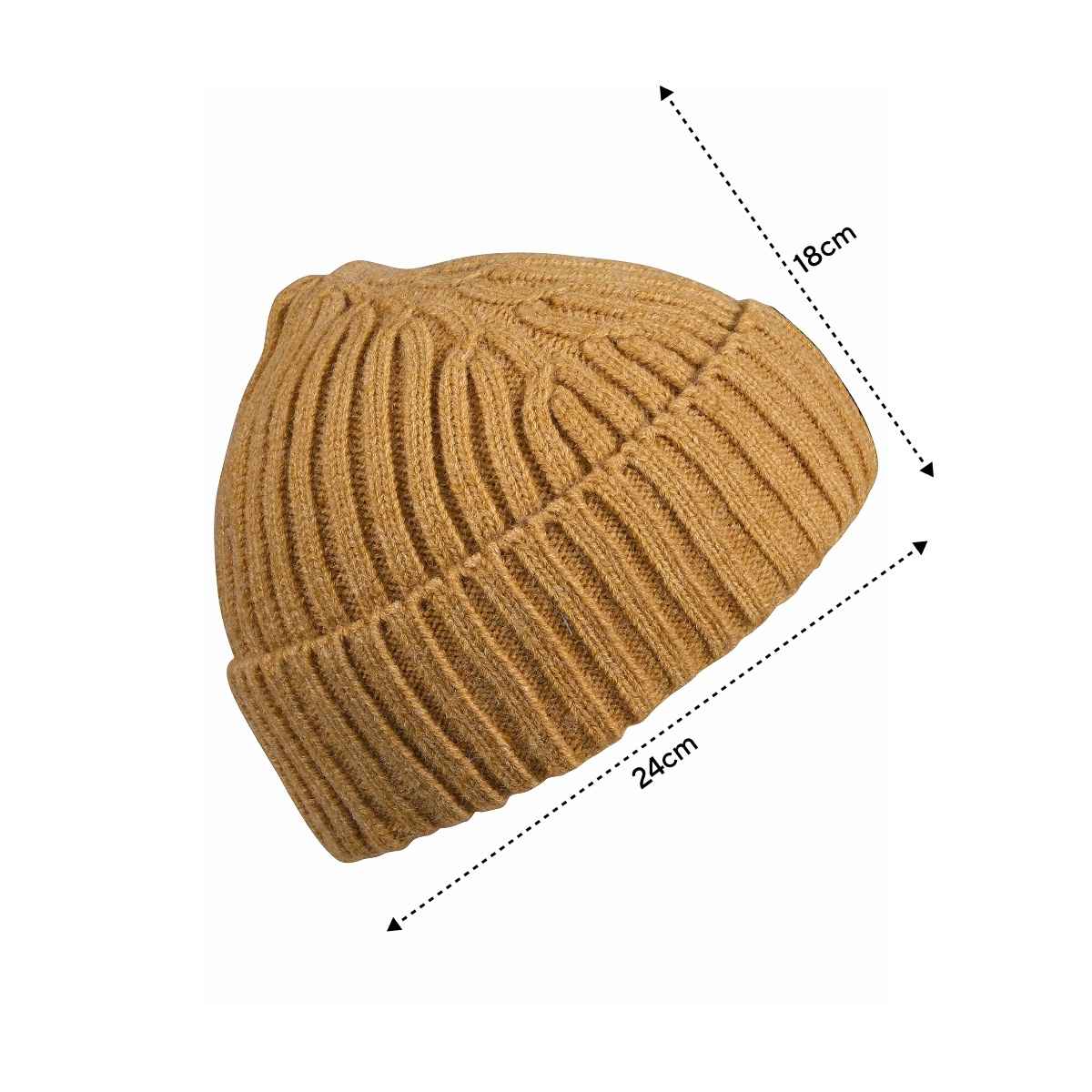 Calvadoss Unisex Woolen Beanie | Wc003 | Mustard