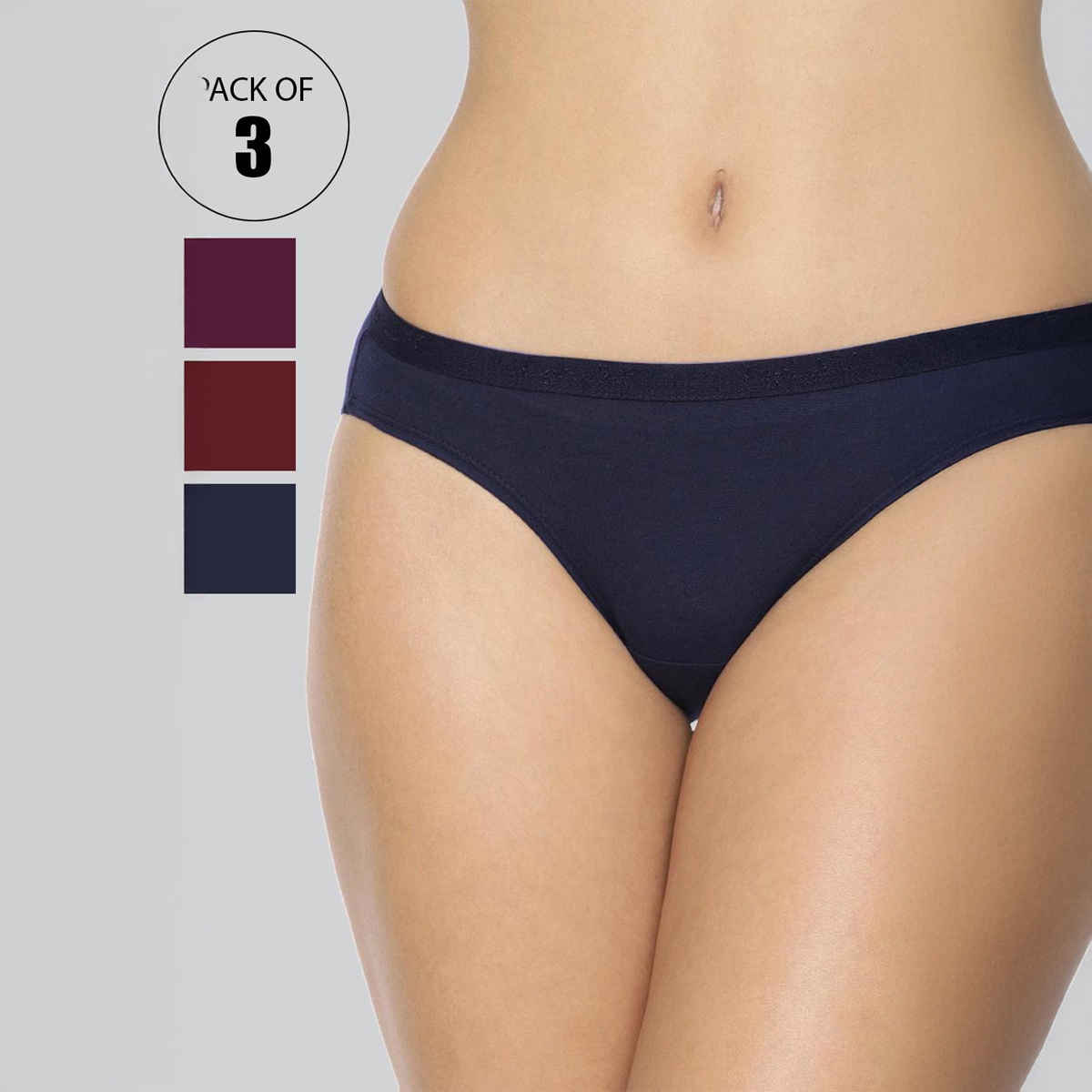 Lyra Women's Bikini Panty Solid | XL (Colour May Vary)