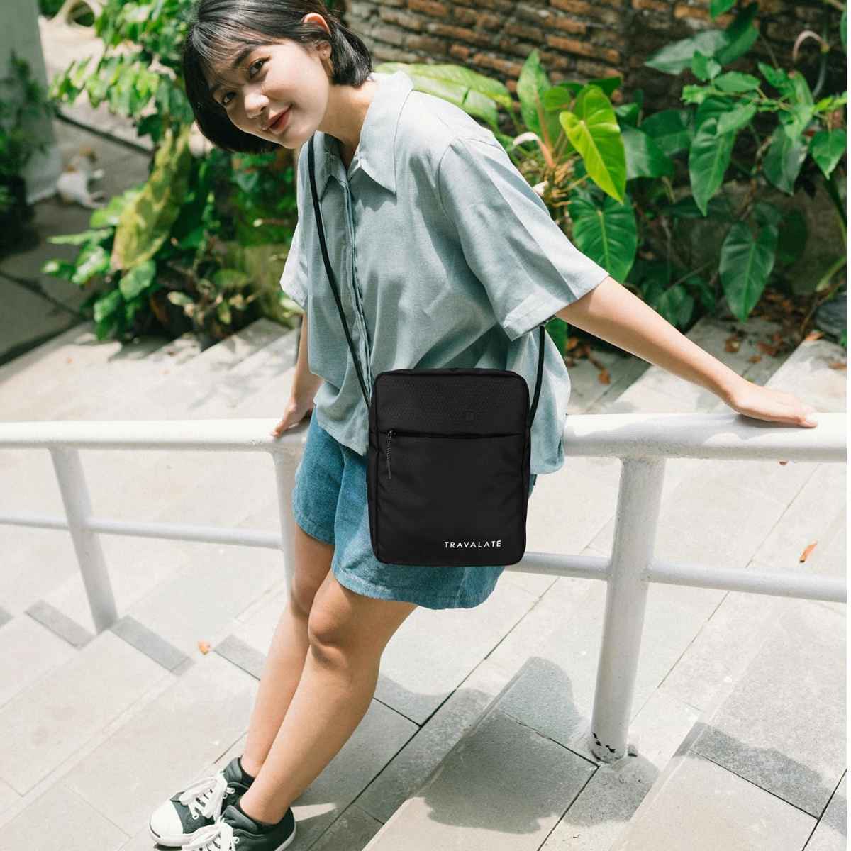 TRAVALATE Trendy Crossbody Sling Bag | Black