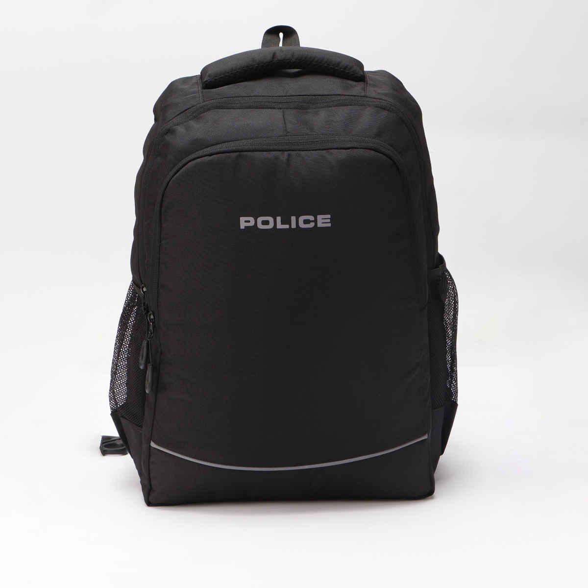 Police Unisex Solid Nylon 20 L Laptop Backpack | Black - 15.6 Inches