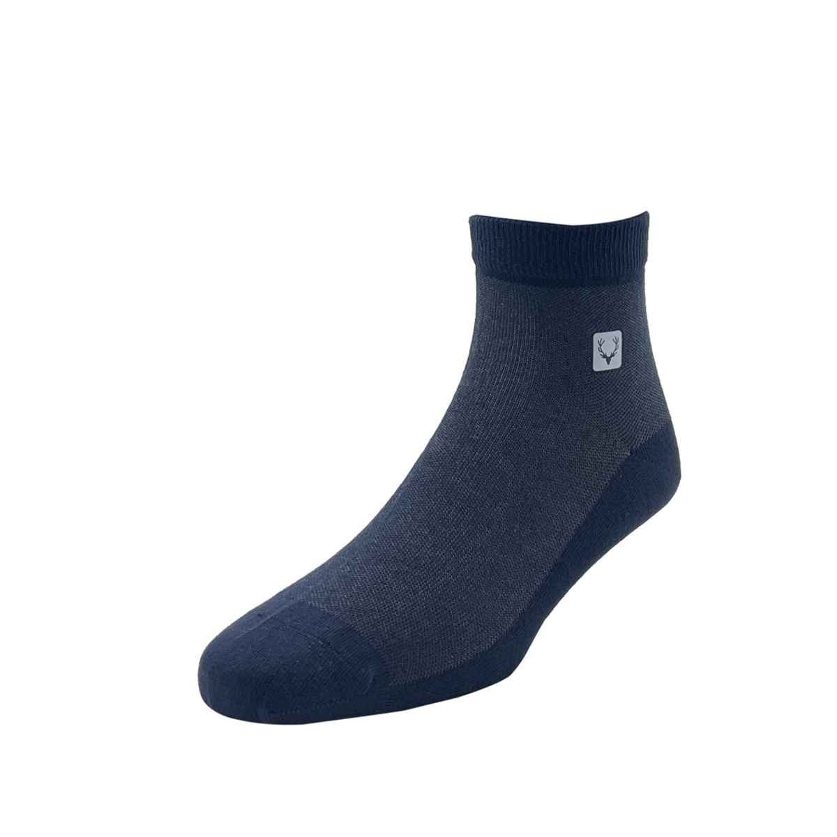 Allen Solly Men's Cotton Quarter Crew Pique Pattern Socks - Navy