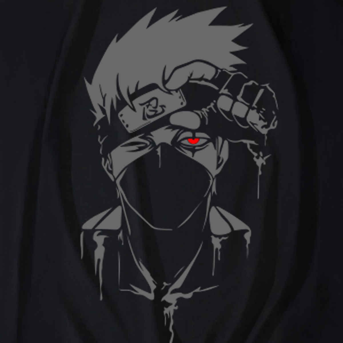 De Tees Men's Sweatshirt | Kakashi | Black - L