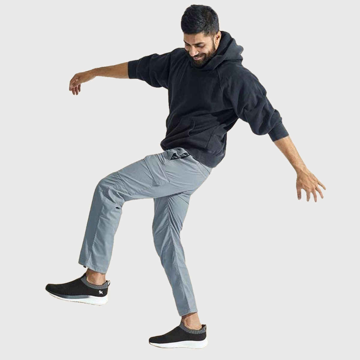 Neeman's Grip Fit Slip Ons | Black | Size- 10