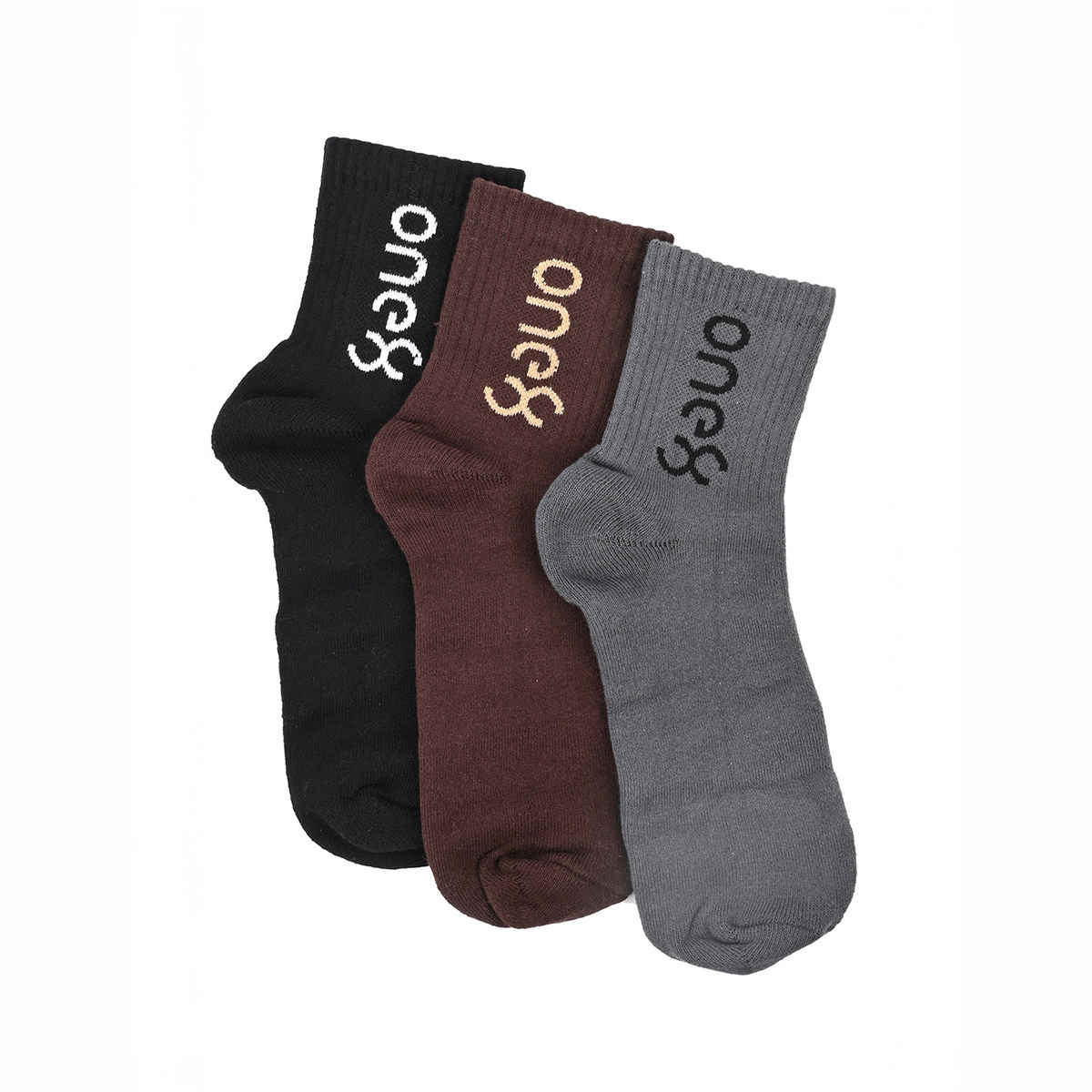 One8 Men's Cotton Ankle Length Socks | Multicolour - Free Size