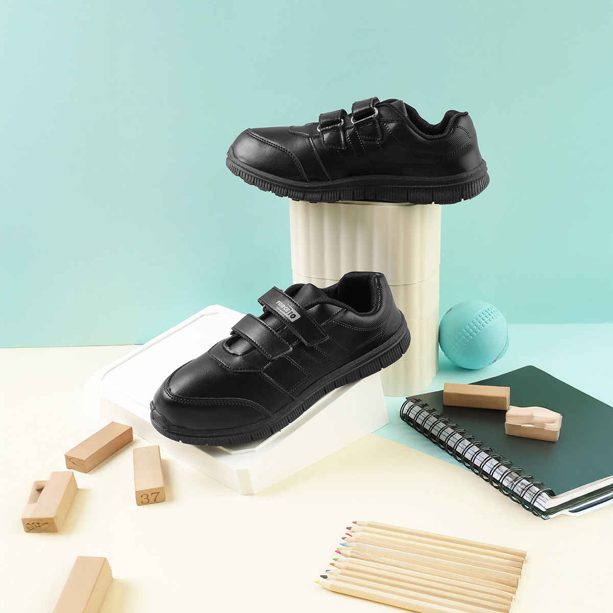 Liberty Force 10 Gola-Schv Black School Shoes For Boys (7-7.5 Years - 13C Uk)