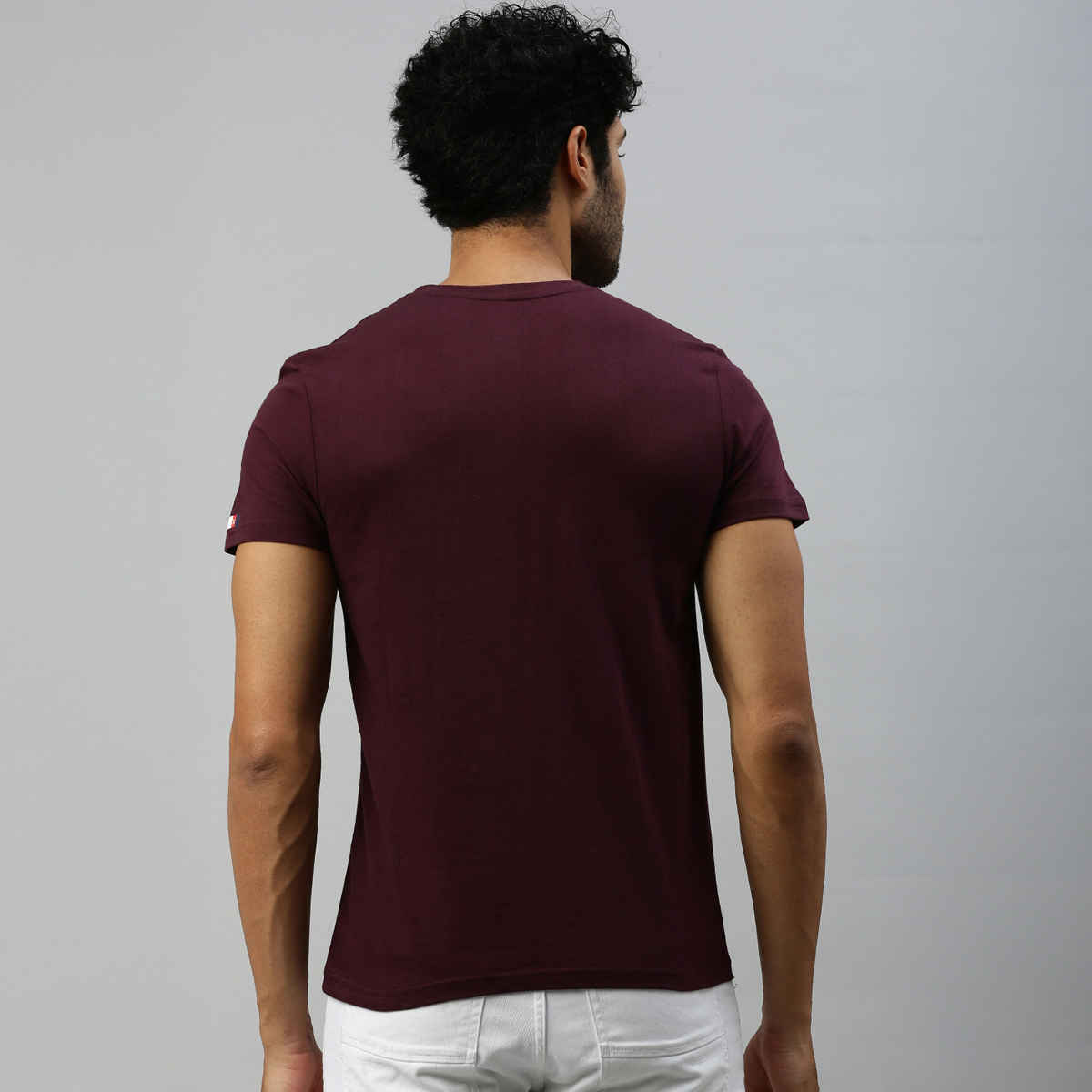 Actimaxx Men's Solid Round Neck Pure Cotton T-shirt | Colour May Vary - M