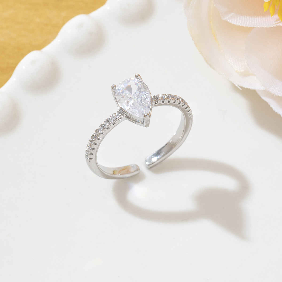 Beautynx Pure Romance Solitaire Ring | Silver | BNX-RNG-0550