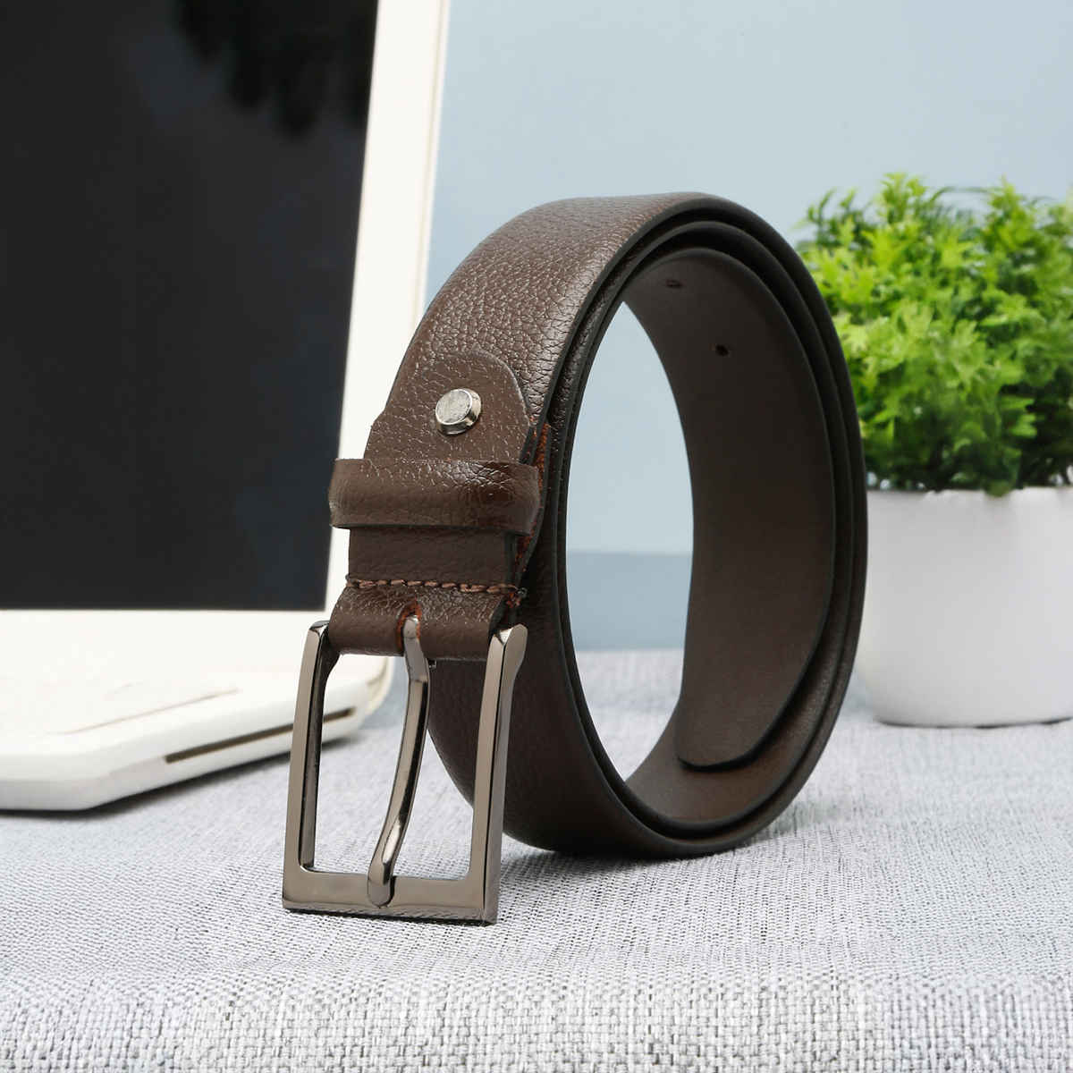 Teakwood Men's Leathers Belt | Brown - 40 in