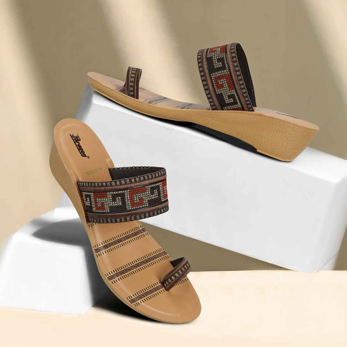 Paragon Women's Brown Pu Sandals PUK7027L UK 6