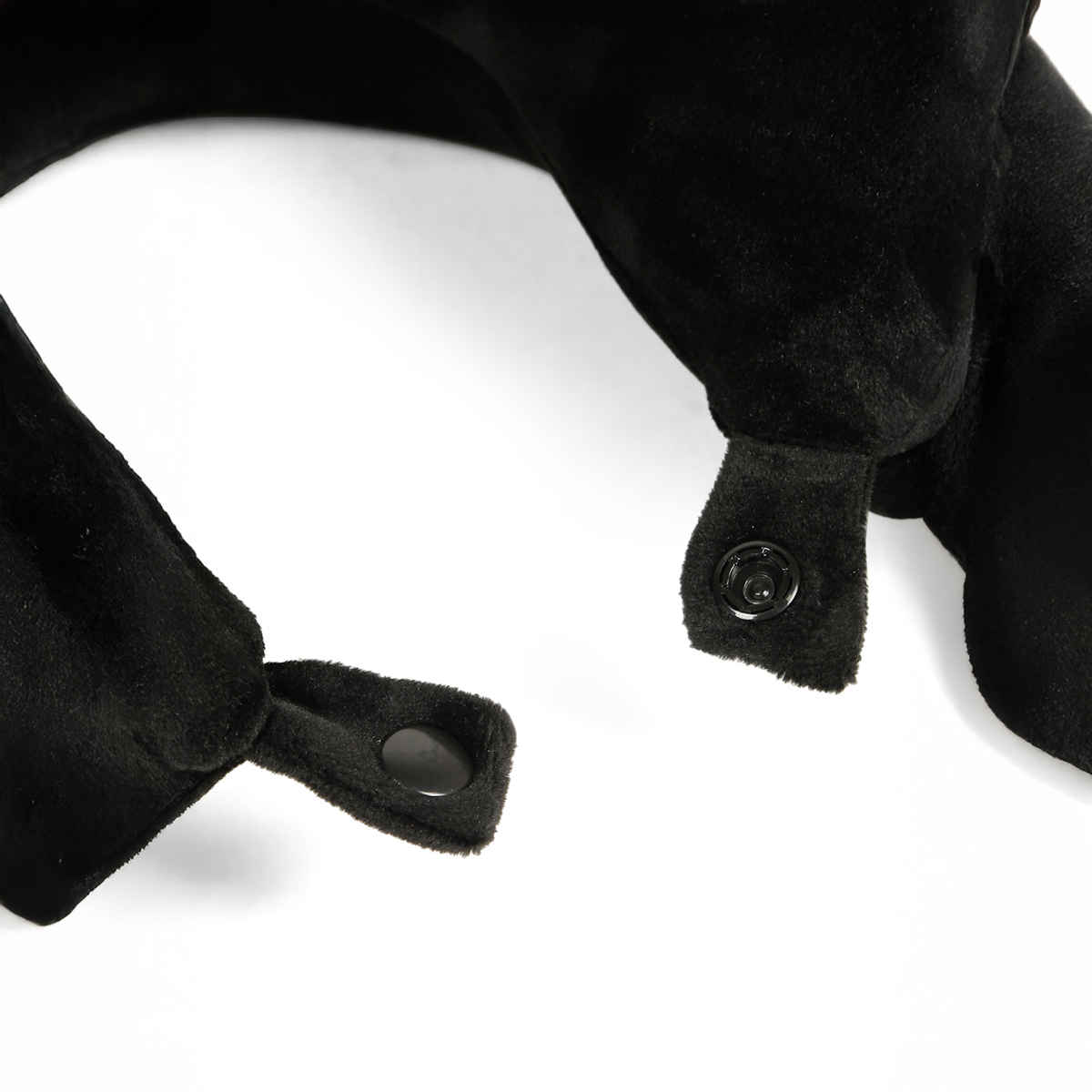 Teakwood Leathers Unisex Soft Foam U-Shaped Neck Pillow | Black