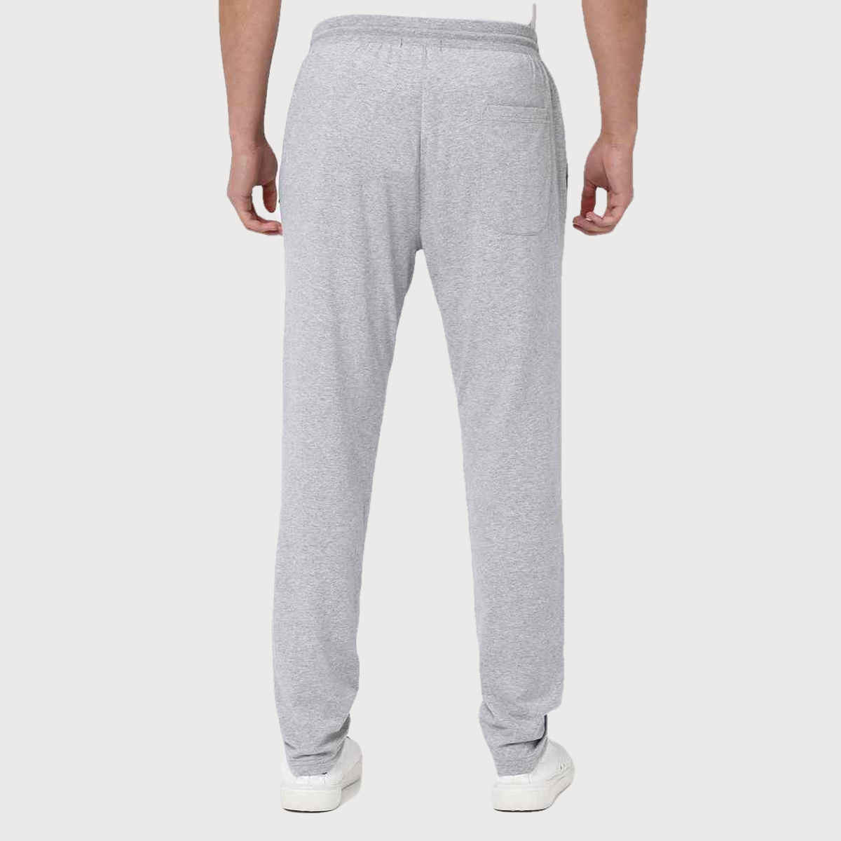 Underjeans by Spykar Men's Pure Cotton Pyjama | Grey Melange - S