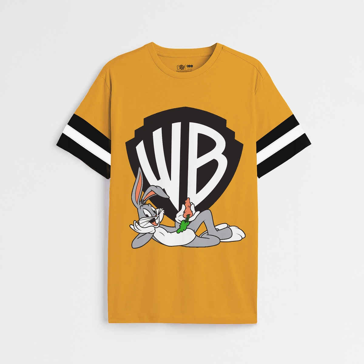 The Souled Store Men's Regular Men's Looney Tunes-WB T-shirts | Mustard | L