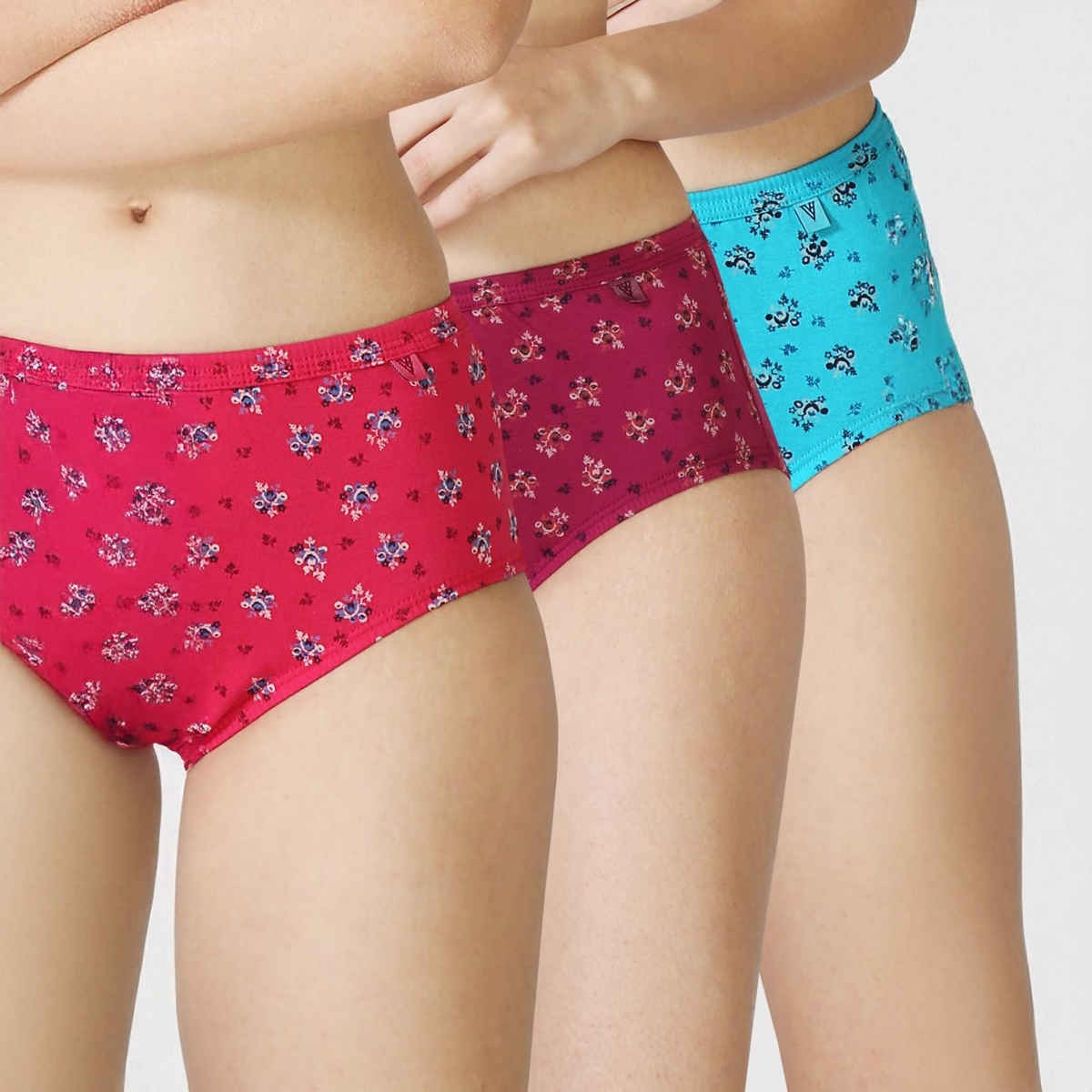 Van Heusen Women Pack of 3 Anti Bacterial Waistband Hipster Panty |XL |Colour May Vary