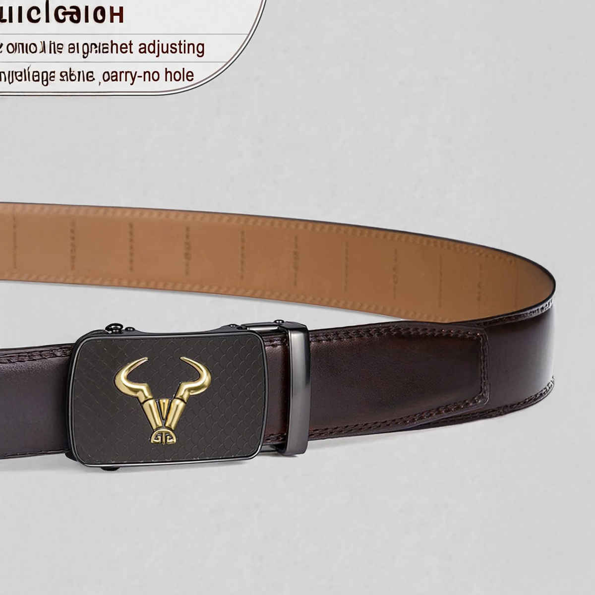 Zoro United Men's Vegan Leather Belt | Brown - One Size