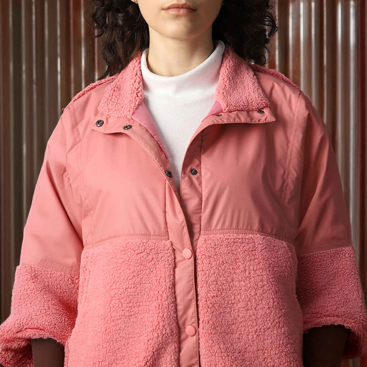 High Star Women's Embroidered Hooded Sweatshirt | Pink - S