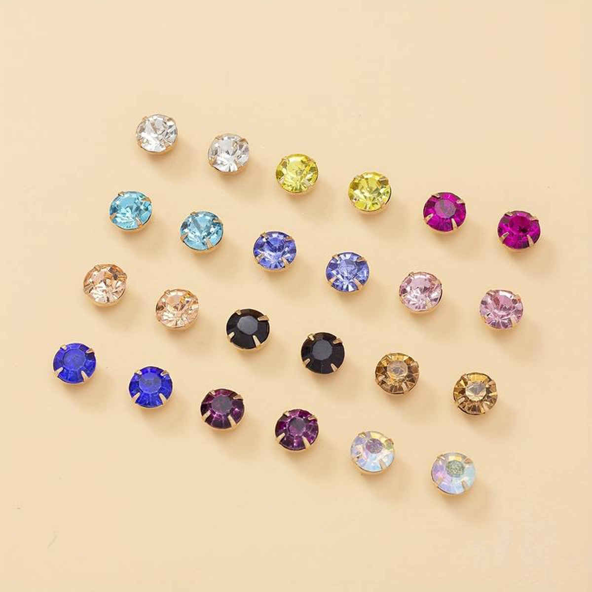 Jewels Galaxy Gold Plated Everyday Use Multicolor Stud Earrings