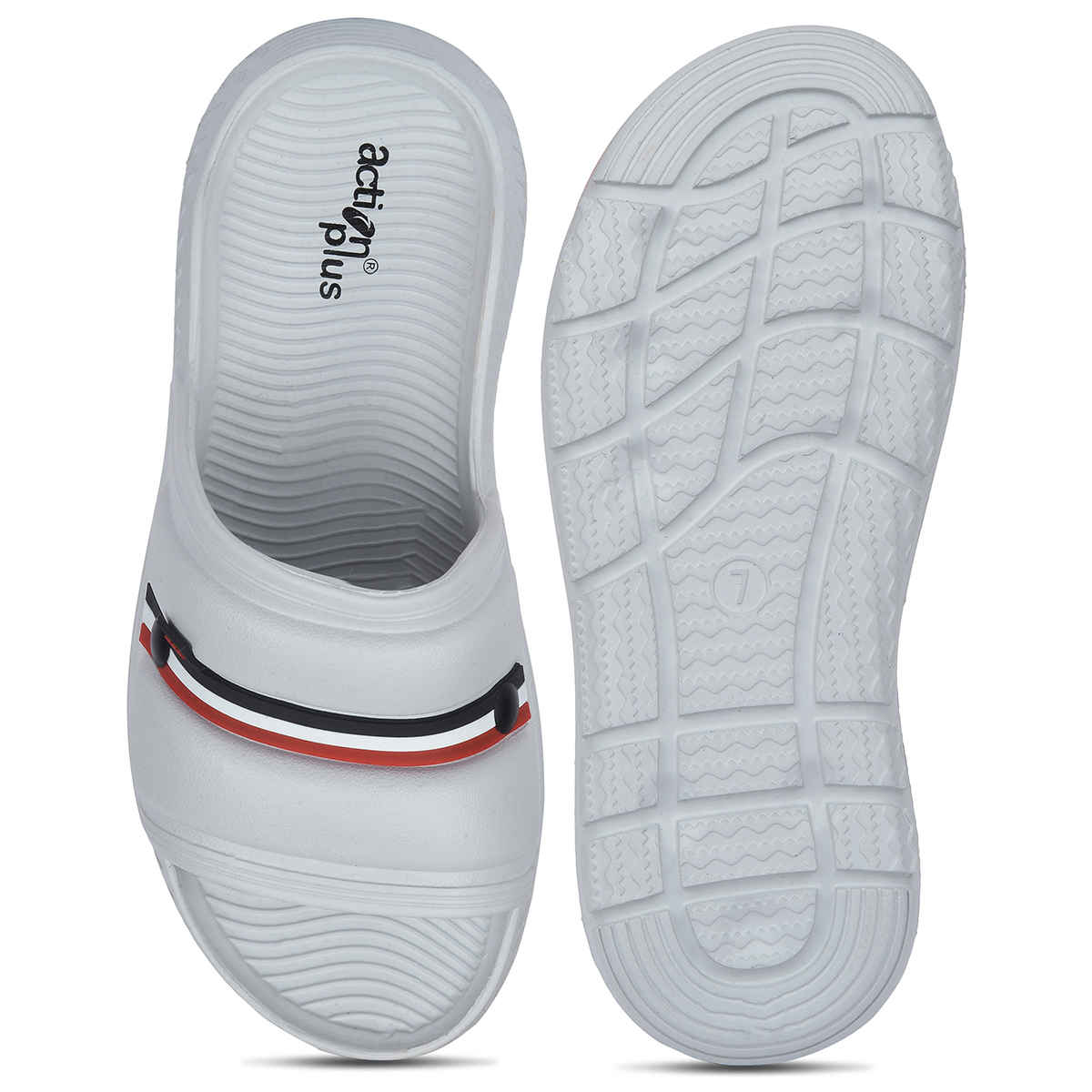 Action Sliders For Men | Ontm-44 Light Grey - UK-9