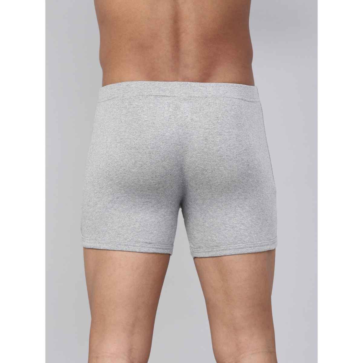 Levi's 010 Men's Comfort Boxer Brief | Contoured Double Pouch | Pack of 2 | Lt. Grey Mel,Black | M