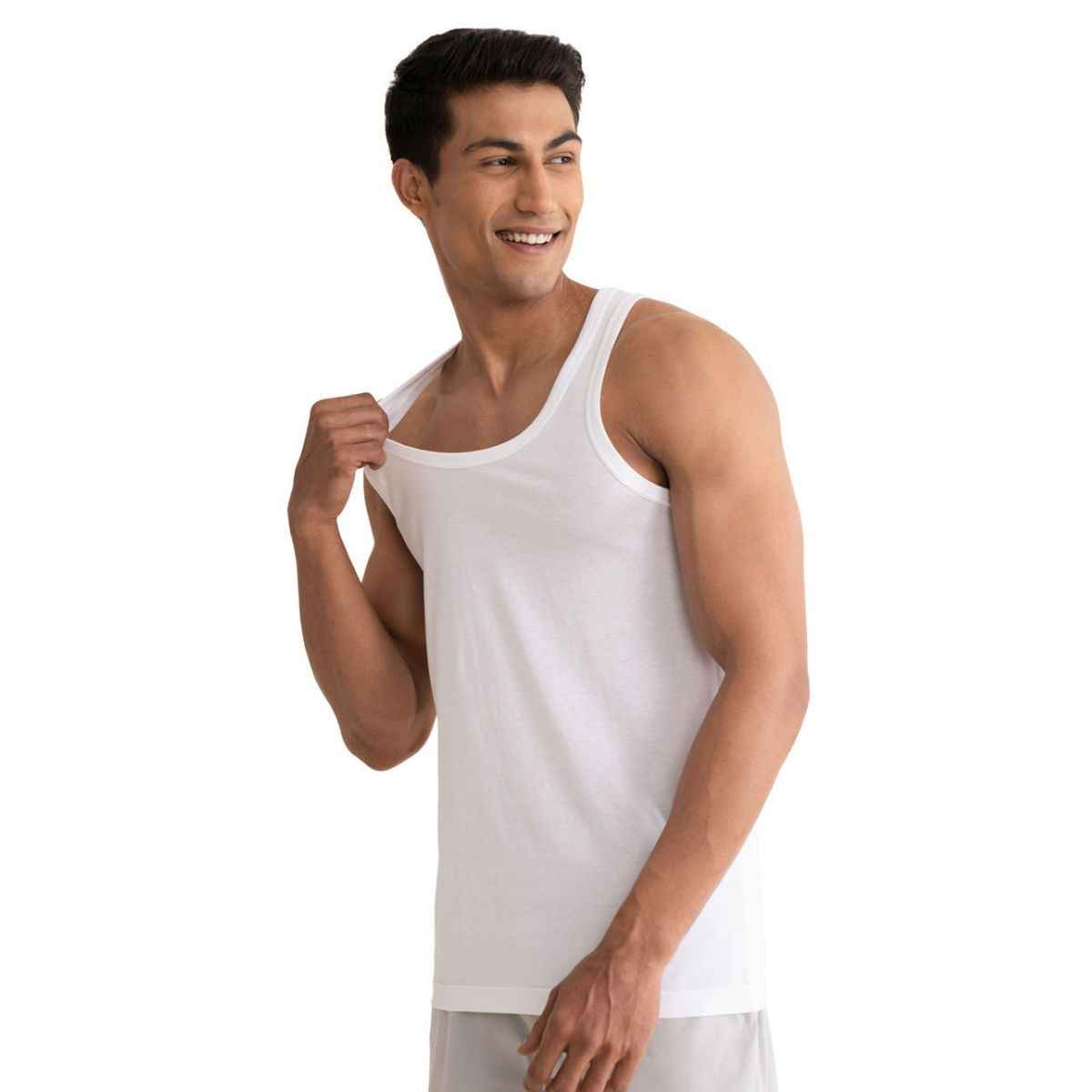 DaMENSCH Men's Vest | Neo-Cotton | Antibacterial Freshness - M