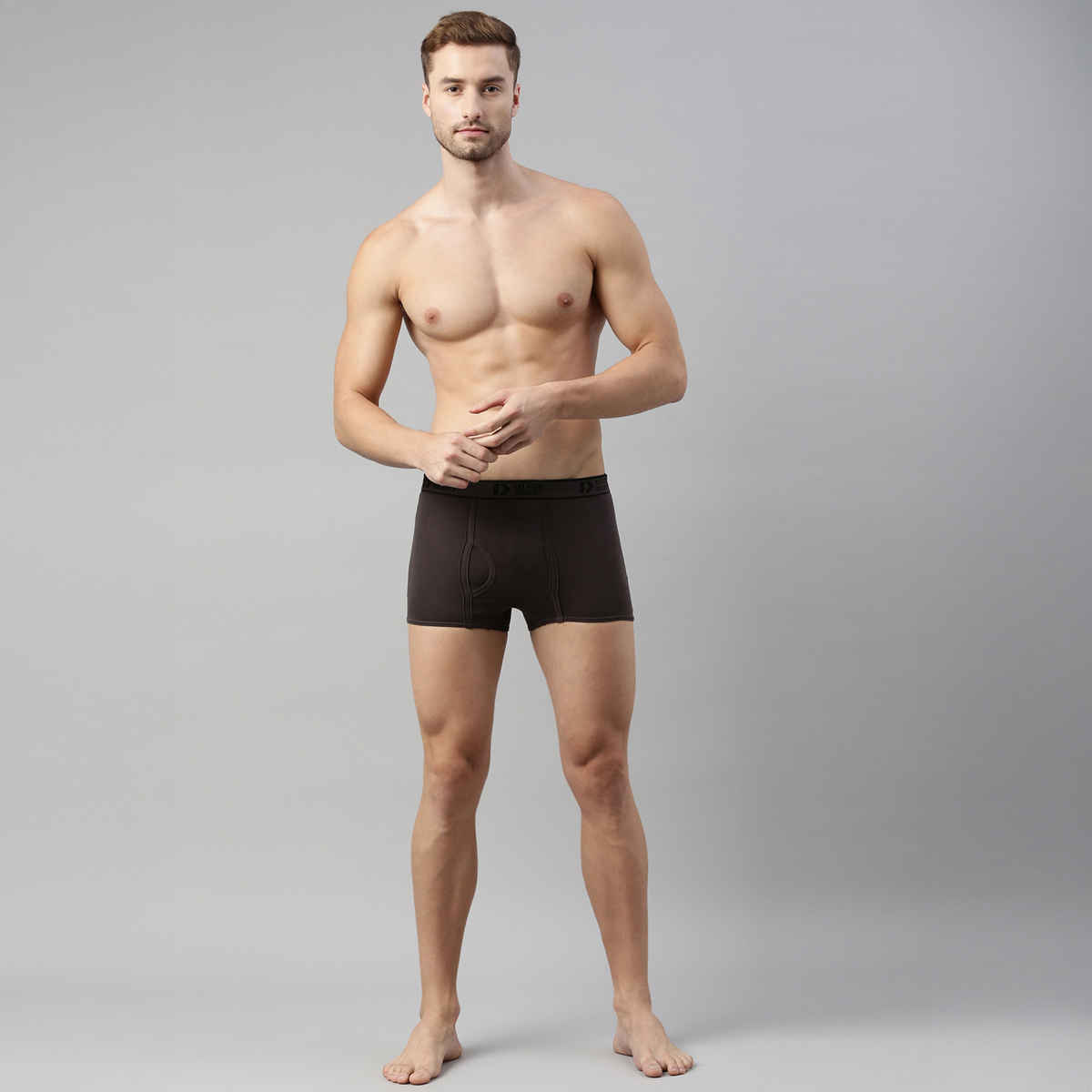 Dixcy Scott Originals Men'S Trunk Snug Fit Solid Innerwear (Multicolor-Pack Of 2)