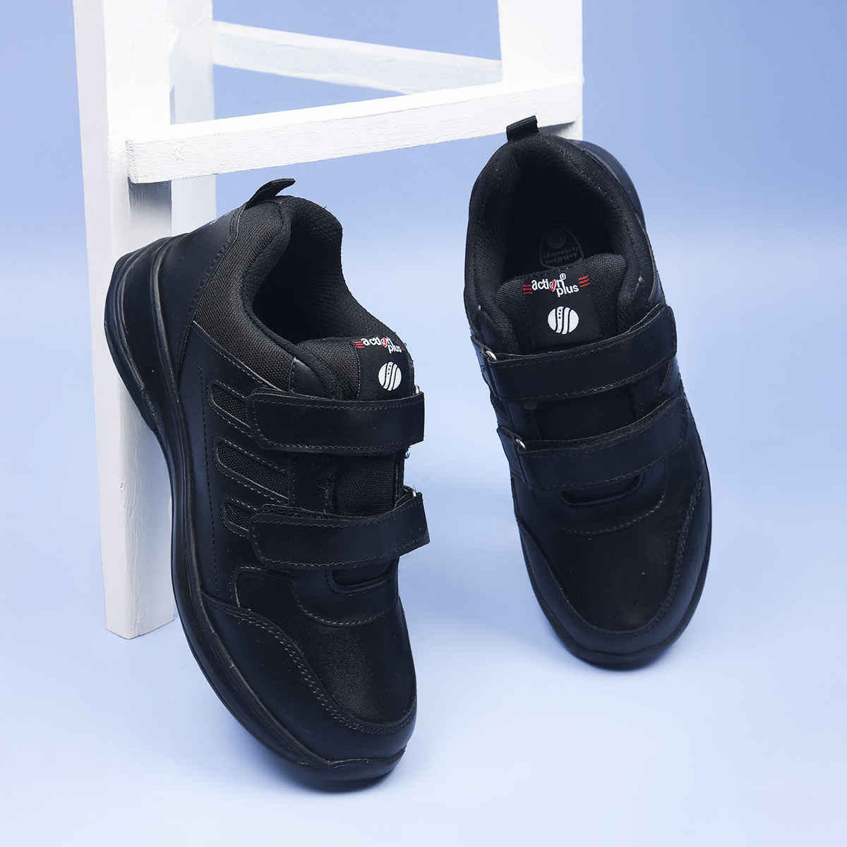 Action Kids School Shoes | AGT-52 | Black - UK 11B