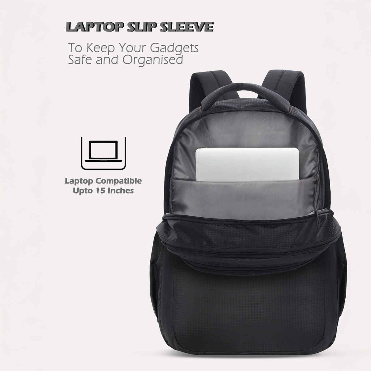 Lavie Sport Nexus Laptop Backpack | Black - 35L