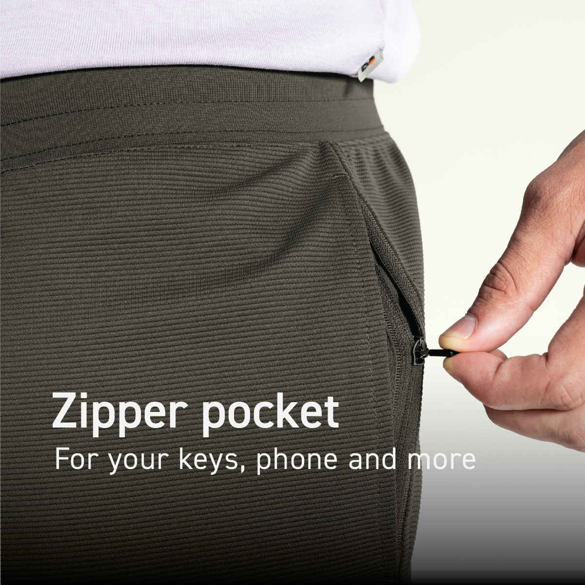 DaMENSCH Men's Workout Textured Shorts | Green - L