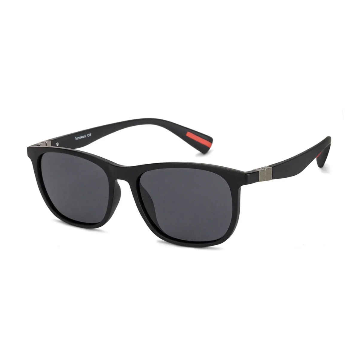 Vincent Chase By Lenskart Unisex Solid Polycarbonate Wayfarer Sunglasses | Black - L