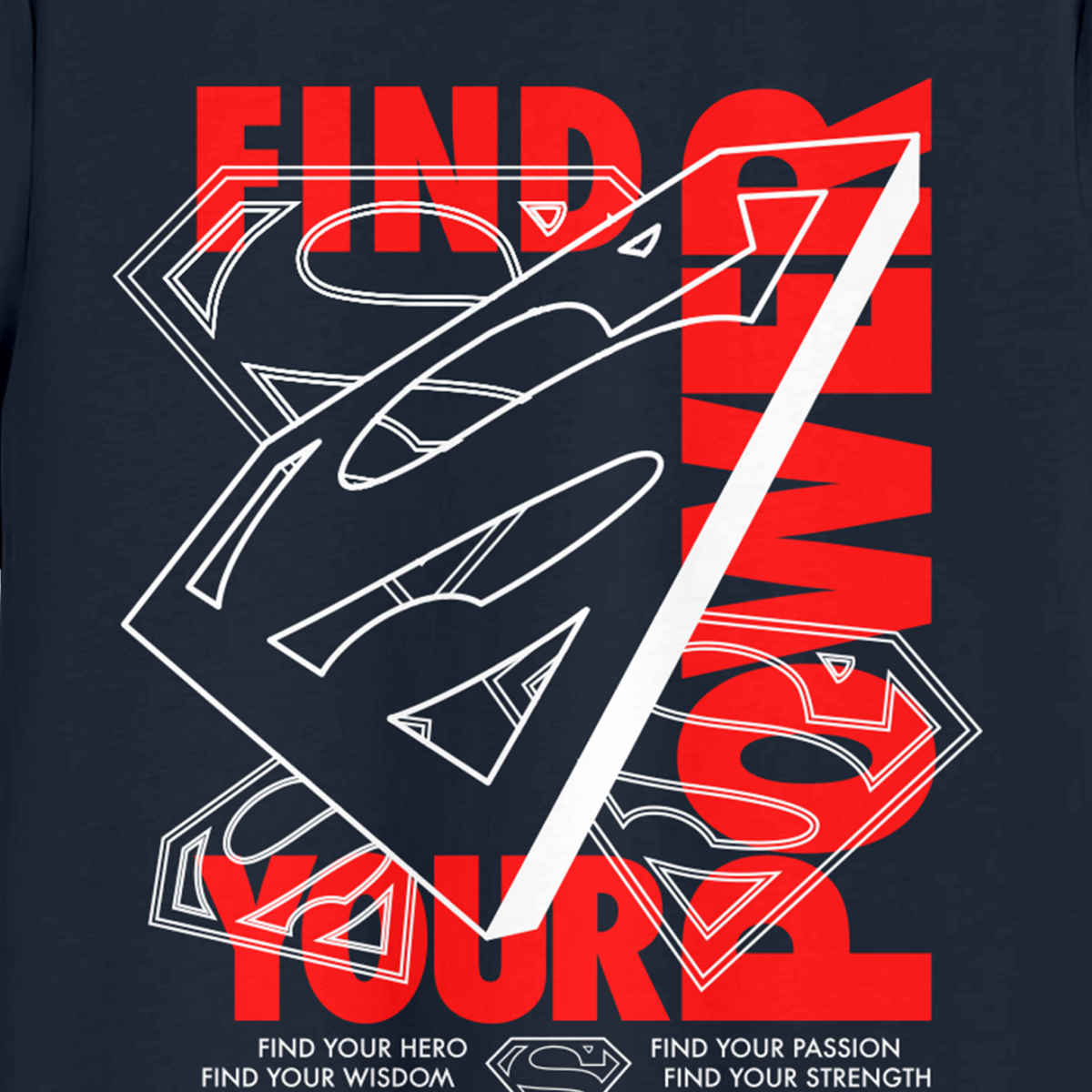 Bonorganik Men's Power Graphic Printed T-shirt | Navy - XXL