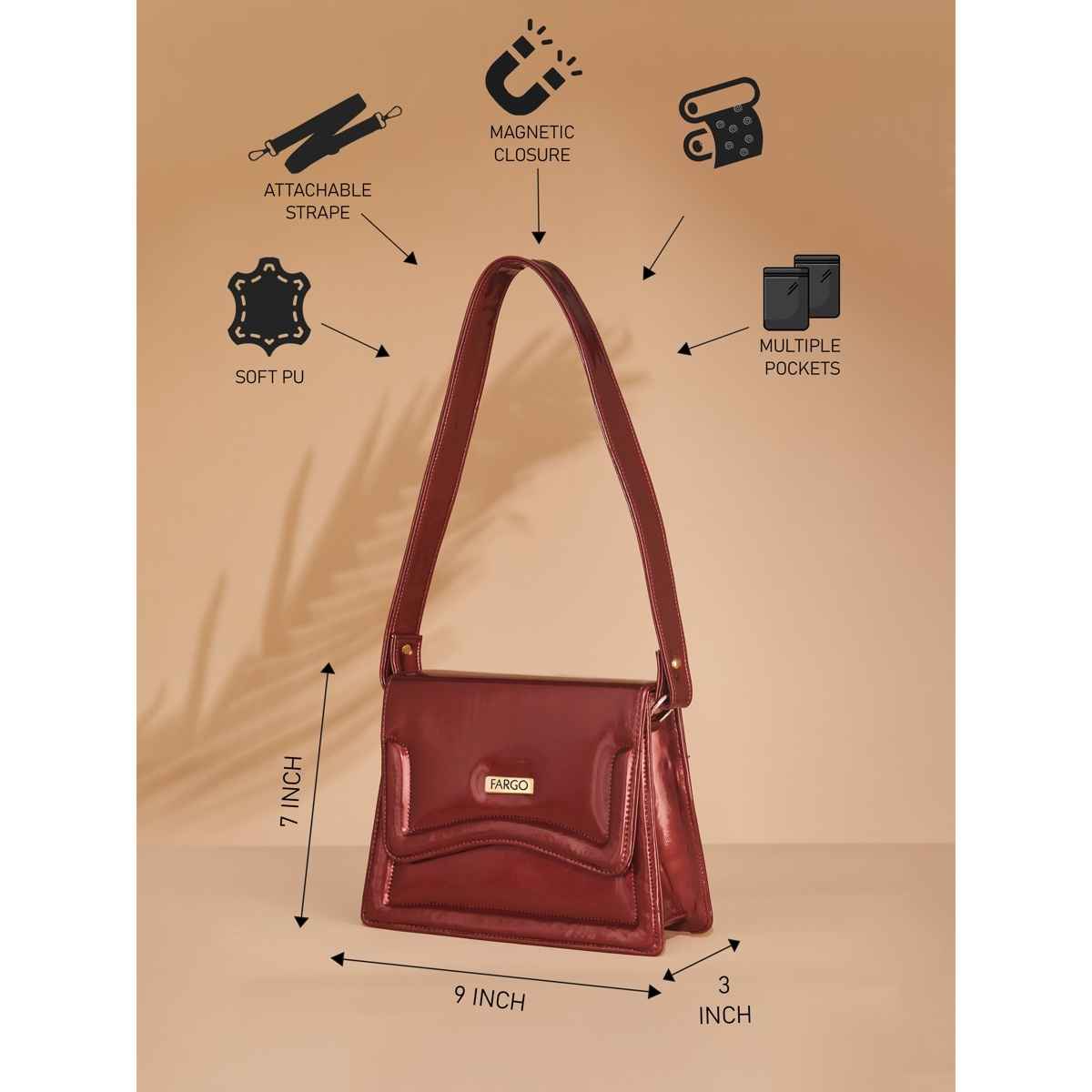 Fargo Women's Shoulder Bag | Maroon