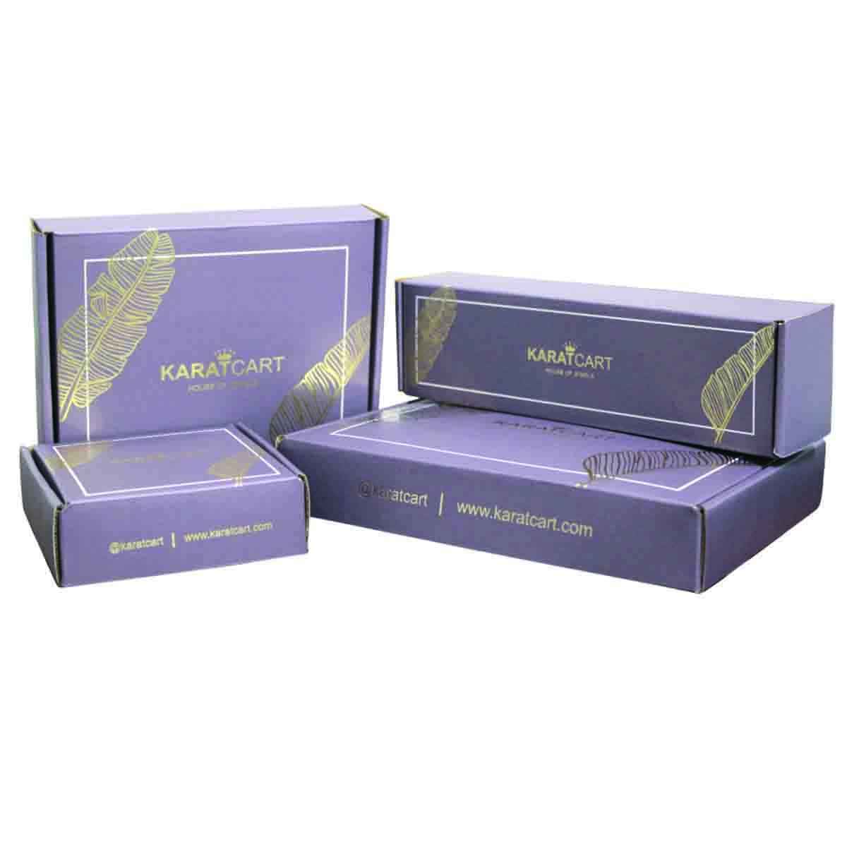 Karatcart Women's Jewellery Set Black and Silver | 11014883