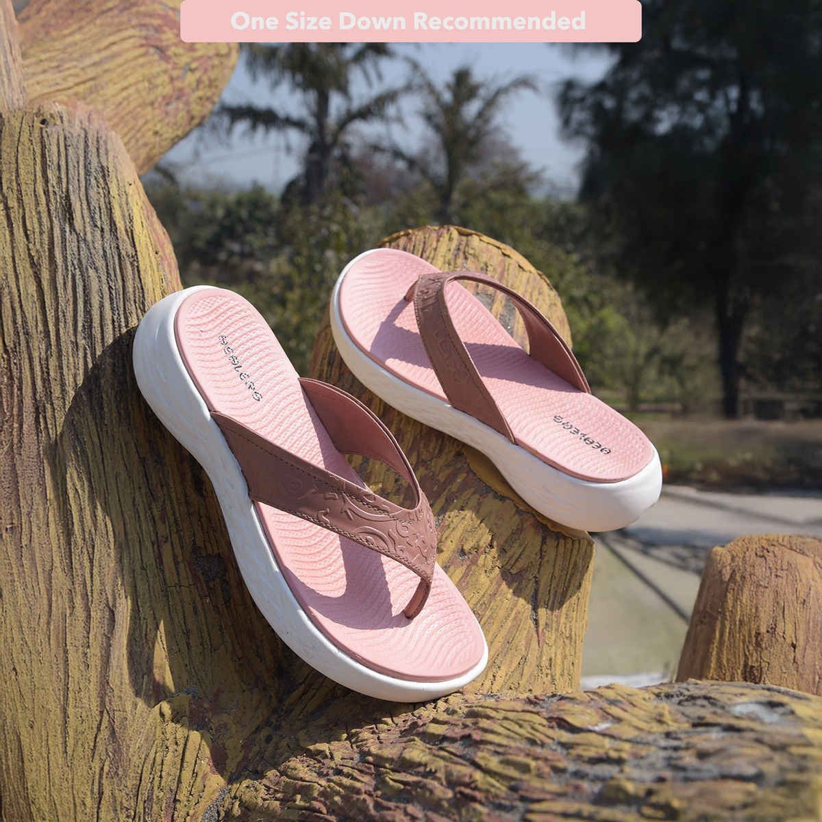 Liberty Sofia-1E Casual Slipper For Women | Peach | UK 6.5 | EU 40