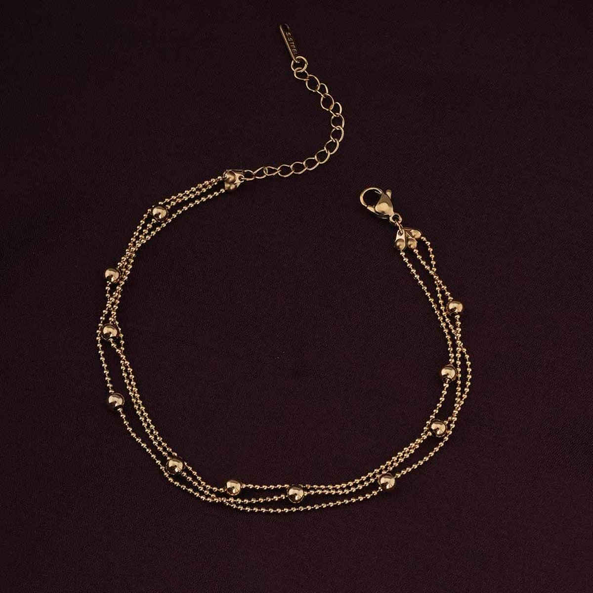 Palmonas Classic Sunbeam Anklet For Womens | Waterproof And Anti-Tarnish