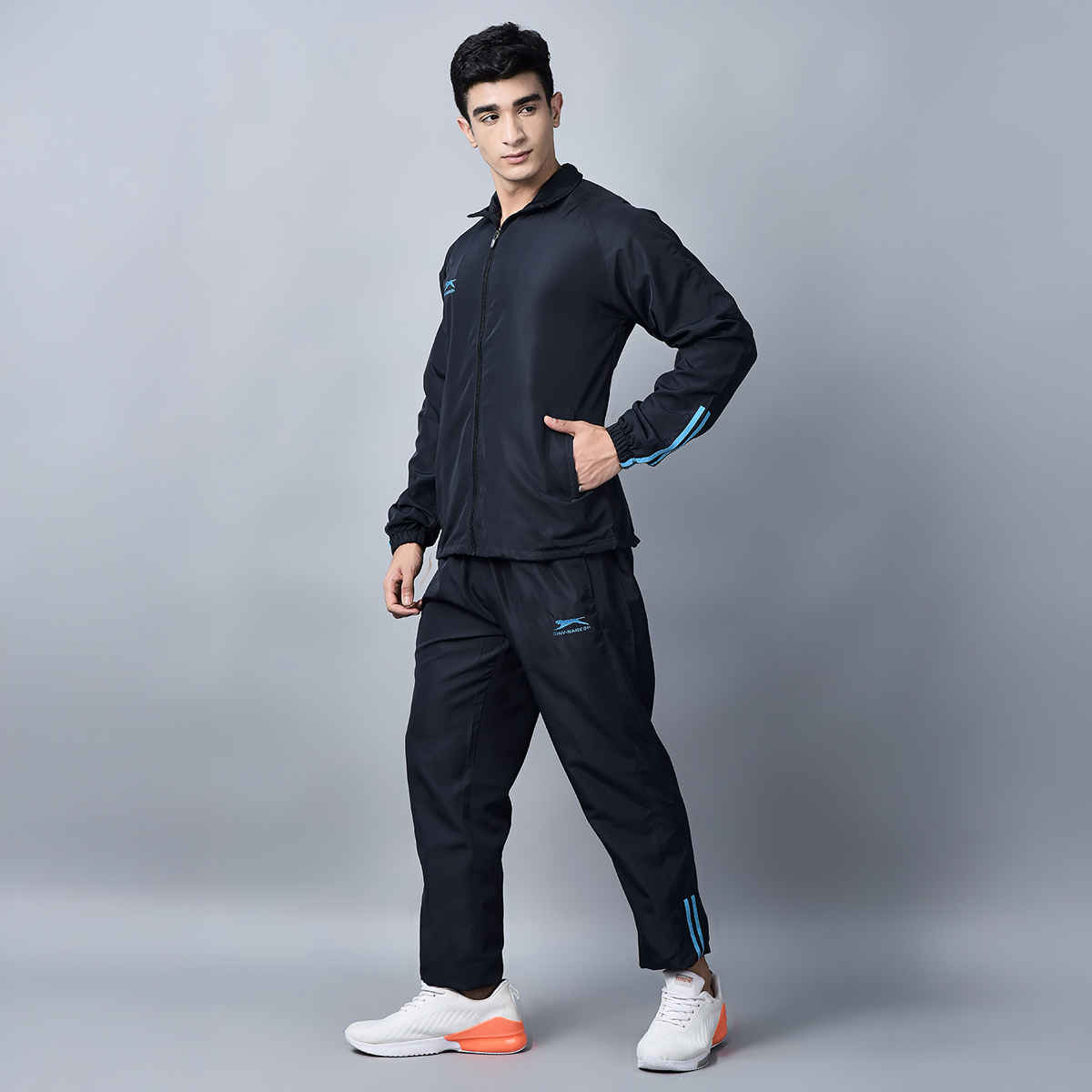 Shiv Naresh Unisex Tracksuit | E-SNTSTZ401B | Navy - M